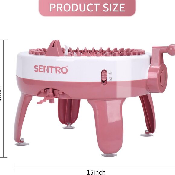 Knitting Machine, 40 Needle Knitting Machine with Wool Yarn and Accessories - Picture 3 of 5